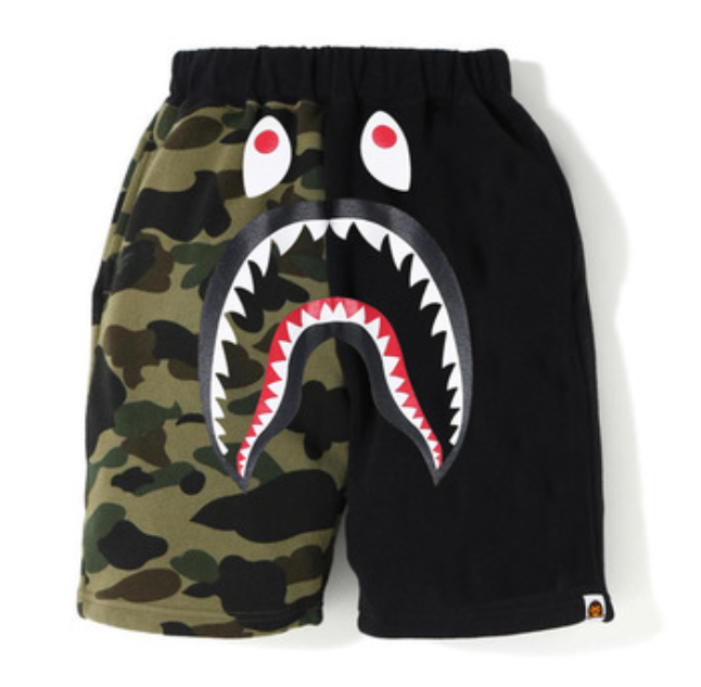 Camouflage solid color children's shorts